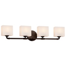  FSN-8464-55-OPAL-DBRZ - Bronx 4-Light Bath Bar