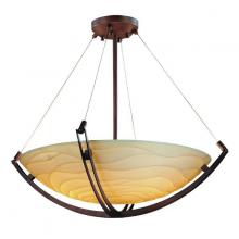  PNA-9727-35-WAVE-DBRZ - 48" Pendant Bowl w/ Crossbar