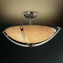  CLD-9712-35-NCKL-LED5-5000 - 24" LED Semi-Flush Bowl w/ Crossbar