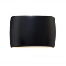  CER-8899W-CRB - Wide ADA Large Oval Outdoor LED Wall Sconce - Open Top & Bottom