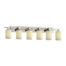  CNDL-8706-10-CREM-NCKL - Aero 6-Light Bath Bar