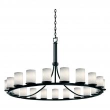  FSN-8716-10-WEVE-MBLK-LED21-14700 - Dakota 21-Light 1-Tier Ring LED Chandelier