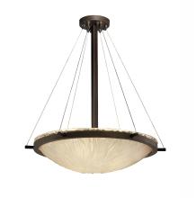  GLA-9692-35-WTFR-DBRZ - 24" Round Pendant Bowl w/ Ring