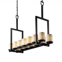  POR-8764-10-WAVE-MBLK - Dakota 14-Light Bridge Chandelier (Tall)