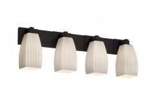  FSN-8924-15-RBON-MBLK - Modular 4-Light Bath Bar