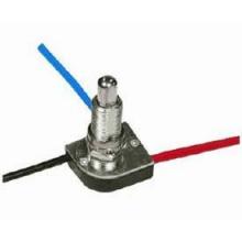  80/1131 - 3-Way Metal Push Switch; 5/8" Metal Bushing; 2 Circuit; 4 Position (L-1, L-2, L1-2, Off);