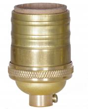  80/1434 - Short Keyless Socket; 1/8 IPS; 4 Piece Stamped Solid Brass; Unfinished; 660W; 250V