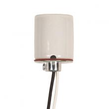  80/1614 - Keyless Porcelain Socket 1/8 IP Cap With Side Notches; 2 Wireways; Spring Contact For 4KV; 18"