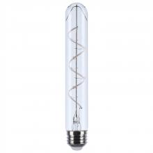  S10522 - 6 Watt LED; Reminiscent; Flex Gray Coil Filament; T9; Medium Base; 2700K CCT; Clear; 120 Volt; 2pk