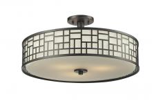  329-SF20-BRZ - 3 Light Semi Flush Mount