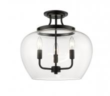  473SF-MB - 3 Light Semi Flush Mount