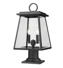  521PHMR-533PM-BK - 2 Light Outdoor Pier Mounted Fixture