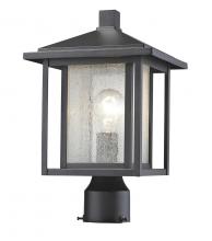  554PHM-BK - 1 Light Outdoor Post Mount Fixture