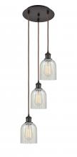  113B-3P-OB-G2511 - Caledonia - 3 Light - 12 inch - Oil Rubbed Bronze - Cord Hung - Multi Pendant