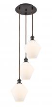  113B-3P-OB-G651-8 - Cindyrella - 3 Light - 15 inch - Oil Rubbed Bronze - Cord Hung - Multi Pendant