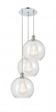 Innovations Lighting 113B-3P-PC-G124-12 - Athens - 3 Light - 18 inch - Polished Chrome - Cord Hung - Multi Pendant