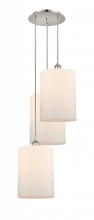  113B-3P-PN-G111-L - Cobbleskill - 3 Light - 16 inch - Polished Nickel - Cord Hung - Multi Pendant