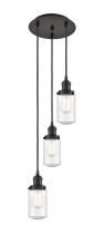  113F-3P-OB-G314 - Dover - 3 Light - 11 inch - Oil Rubbed Bronze - Cord hung - Multi Pendant