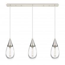  123-450-1P-PN-G450-6CL - Malone - 3 Light - 38 inch - Polished Nickel - Linear Pendant