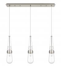  123-452-1P-SN-G452-4CL - Milan - 3 Light - 36 inch - Brushed Satin Nickel - Linear Pendant