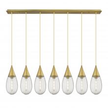  127-450-1P-BB-G450-6SCL - Malone - 7 Light - 50 inch - Brushed Brass - Linear Pendant