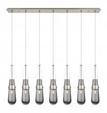  127-452-1P-SN-G452-4SM - Milan - 7 Light - 48 inch - Brushed Satin Nickel - Linear Pendant