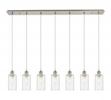  127B-7P-SN-G434-7CL - Crown Point - 7 Light - 49 inch - Brushed Satin Nickel - Linear Pendant