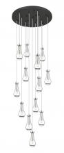  132BK-451-1P-PN-G451-5CL-20 - Owego - 13 Light - 32 inch - Polished Nickel - Multi Pendant