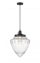  201CSW-BK-G664-12 - Bridgeton - 1 Light - 16 inch - Matte Black - Cord hung - Mini Pendant