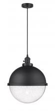  201CSW-BK-HFS-124-BK - Hampden - 1 Light - 13 inch - Matte Black - Cord hung - Pendant