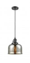  201CSW-OB-G78 - Bell - 1 Light - 8 inch - Oil Rubbed Bronze - Cord hung - Mini Pendant