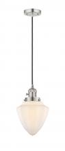  201CSW-PN-G661-7 - Bullet - 1 Light - 7 inch - Polished Nickel - Cord hung - Mini Pendant