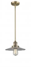  201S-BB-G2 - Halophane - 1 Light - 9 inch - Brushed Brass - Stem Hung - Mini Pendant