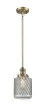  201S-BB-G262 - Stanton - 1 Light - 6 inch - Brushed Brass - Stem Hung - Mini Pendant