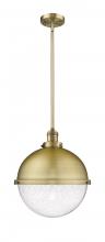  201S-BB-HFS-124-BB - Hampden - 1 Light - 13 inch - Brushed Brass - Stem Hung - Pendant