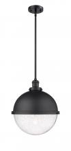  201S-BK-HFS-124-BK - Hampden - 1 Light - 13 inch - Matte Black - Stem Hung - Pendant