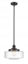  201S-OB-G694-12 - Bridgeton - 1 Light - 12 inch - Oil Rubbed Bronze - Stem Hung - Mini Pendant