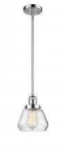  201S-PC-G172 - Fulton - 1 Light - 7 inch - Polished Chrome - Stem Hung - Mini Pendant