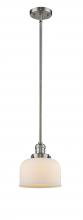  201S-SN-G71 - Bell - 1 Light - 8 inch - Brushed Satin Nickel - Stem Hung - Mini Pendant