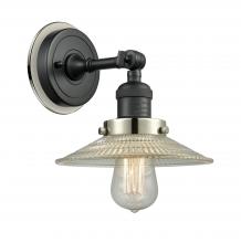  203BK-BPPN-HRPN-G2 - Halophane - 1 Light - 9 inch - Matte Black - Sconce