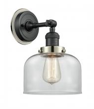  203BK-BPPN-HRPN-G72 - Bell - 1 Light - 8 inch - Matte Black - Sconce