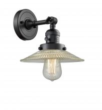  203SW-BK-G2 - Halophane - 1 Light - 9 inch - Matte Black - Sconce