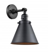  203SW-BK-M13-BK-LED - Appalachian - 1 Light - 8 inch - Matte Black - Sconce