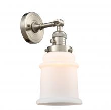  203SW-SN-G181-LED - Canton - 1 Light - 7 inch - Brushed Satin Nickel - Sconce