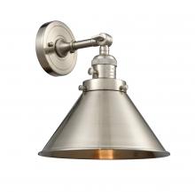  203SW-SN-M10-SN-LED - Briarcliff - 1 Light - 10 inch - Brushed Satin Nickel - Sconce