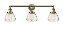  205-AB-G172 - Fulton - 3 Light - 30 inch - Antique Brass - Bath Vanity Light