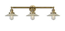  205-BB-G2 - Halophane - 3 Light - 33 inch - Brushed Brass - Bath Vanity Light