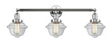  205-PC-G532 - Oxford - 3 Light - 34 inch - Polished Chrome - Bath Vanity Light