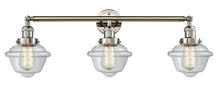  205-PN-G532 - Oxford - 3 Light - 34 inch - Polished Nickel - Bath Vanity Light