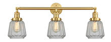  205-SG-G142 - Chatham - 3 Light - 30 inch - Satin Gold - Bath Vanity Light